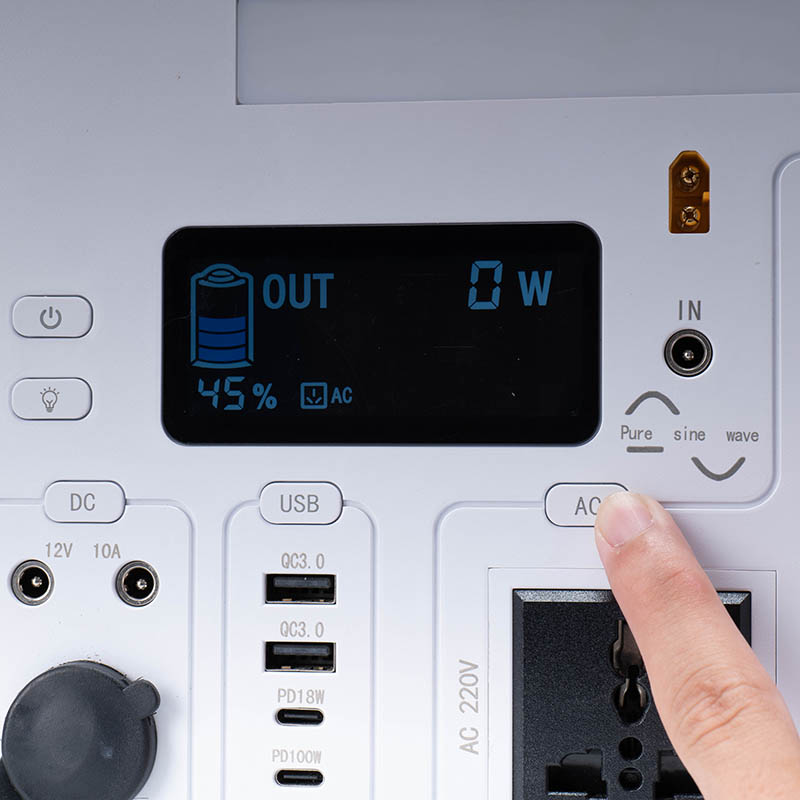 Centrale électrique portable CY-HL 1200W, charge rapide, batterie de secours solaire pour la maison et les voyages