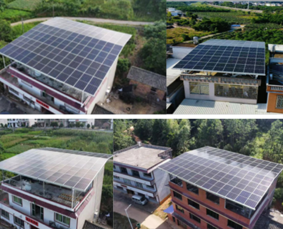 Projet solaire photovoltaïque de 2 MW de l'industrie cinématographique de Shaoyang Zhongneng