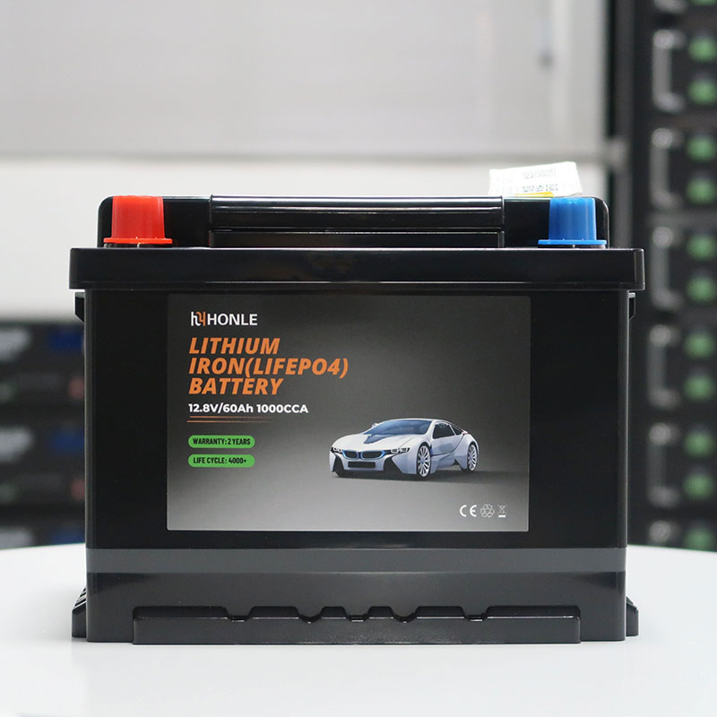 Batterie au lithium rechargeable LiFePO4 HLE 12,8 V 60 Ah sans entretien pour scooters de mobilité Batterie au lithium rechargeable LiFePO4 HLE 12,8 V 60 Ah sans entretien pour scooters de mobilité