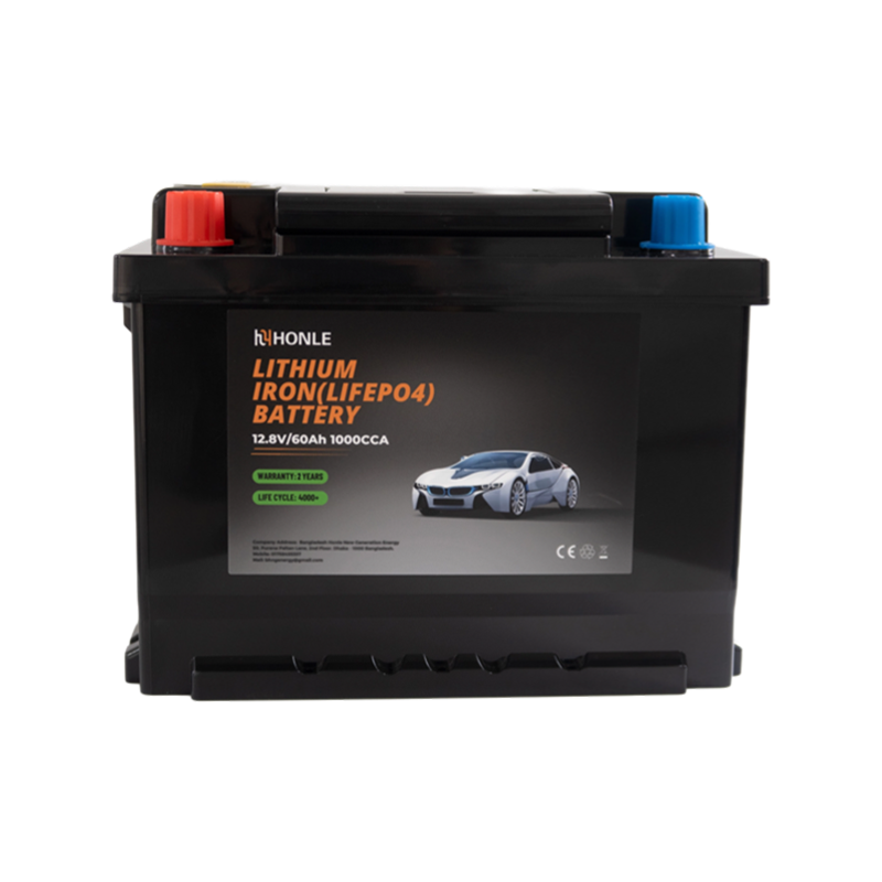 Batterie au lithium rechargeable LiFePO4 HLE 12,8 V 60 Ah sans entretien pour scooters de mobilité