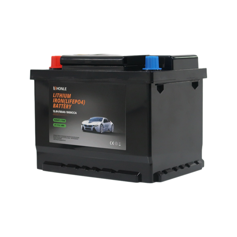 Batterie au lithium rechargeable LiFePO4 HLE 12,8 V 60 Ah sans entretien pour scooters de mobilité Batterie au lithium rechargeable LiFePO4 HLE 12,8 V 60 Ah sans entretien pour scooters de mobilité