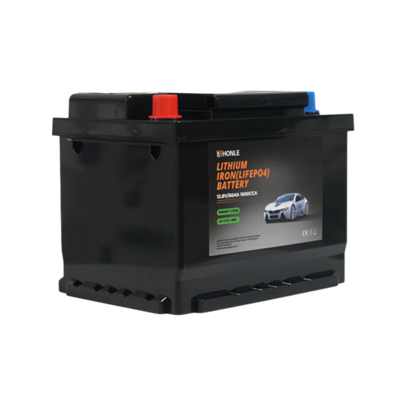 Batterie au lithium rechargeable LiFePO4 HLE 12,8 V 60 Ah sans entretien pour scooters de mobilité Batterie au lithium rechargeable LiFePO4 HLE 12,8 V 60 Ah sans entretien pour scooters de mobilité