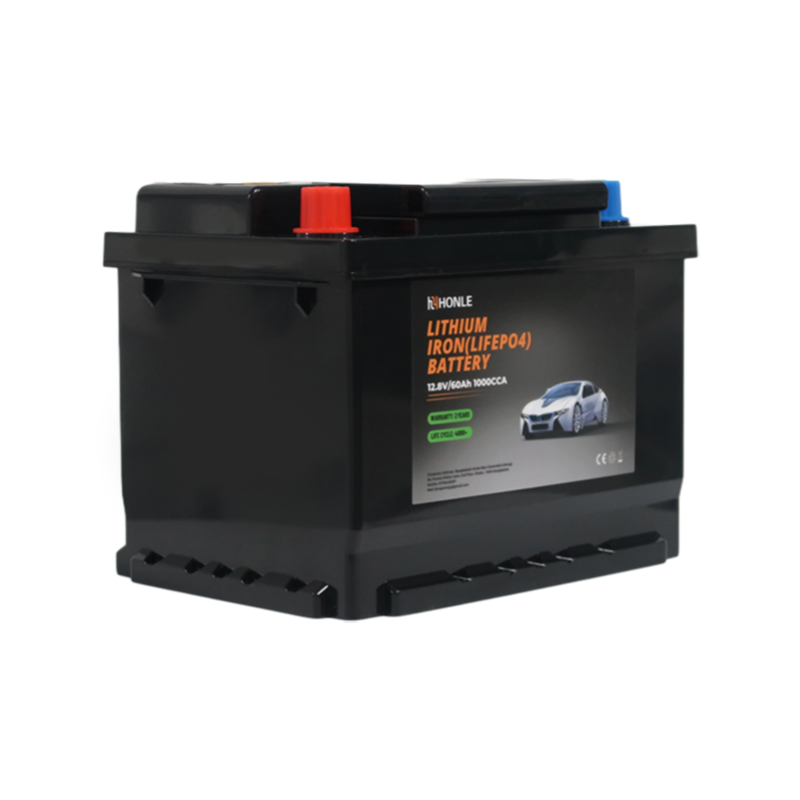 Batterie au lithium rechargeable LiFePO4 HLE 12,8 V 60 Ah sans entretien pour scooters de mobilité Batterie au lithium rechargeable LiFePO4 HLE 12,8 V 60 Ah sans entretien pour scooters de mobilité
