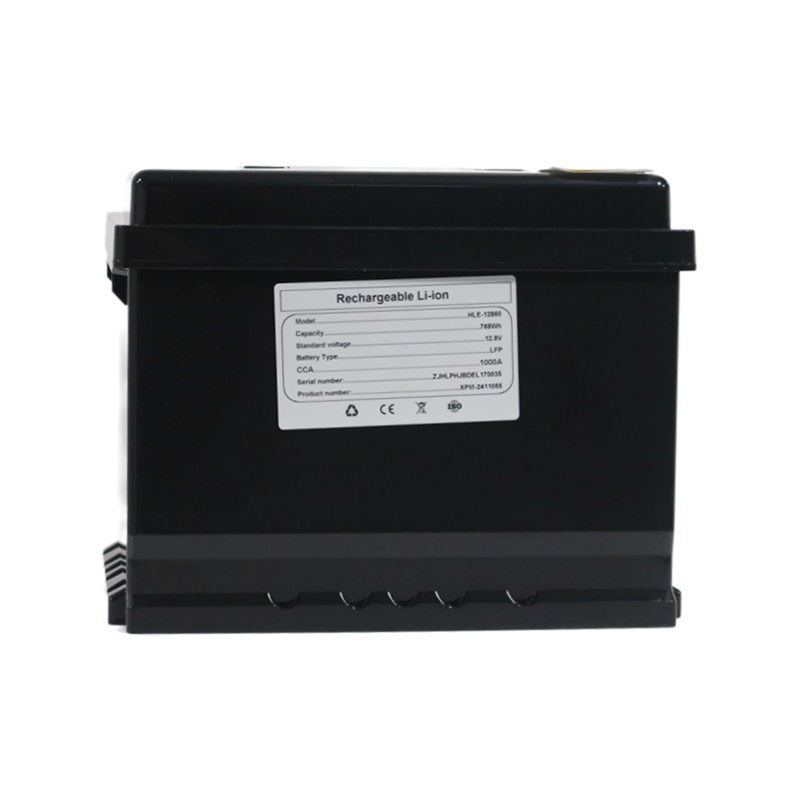 Batterie au lithium rechargeable LiFePO4 HLE 12,8 V 60 Ah sans entretien pour scooters de mobilité Batterie au lithium rechargeable LiFePO4 HLE 12,8 V 60 Ah sans entretien pour scooters de mobilité