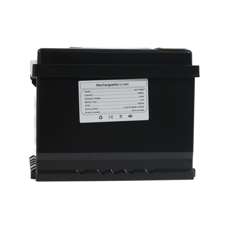 Batterie au lithium rechargeable LiFePO4 HLE 12,8 V 60 Ah sans entretien pour scooters de mobilité Batterie au lithium rechargeable LiFePO4 HLE 12,8 V 60 Ah sans entretien pour scooters de mobilité