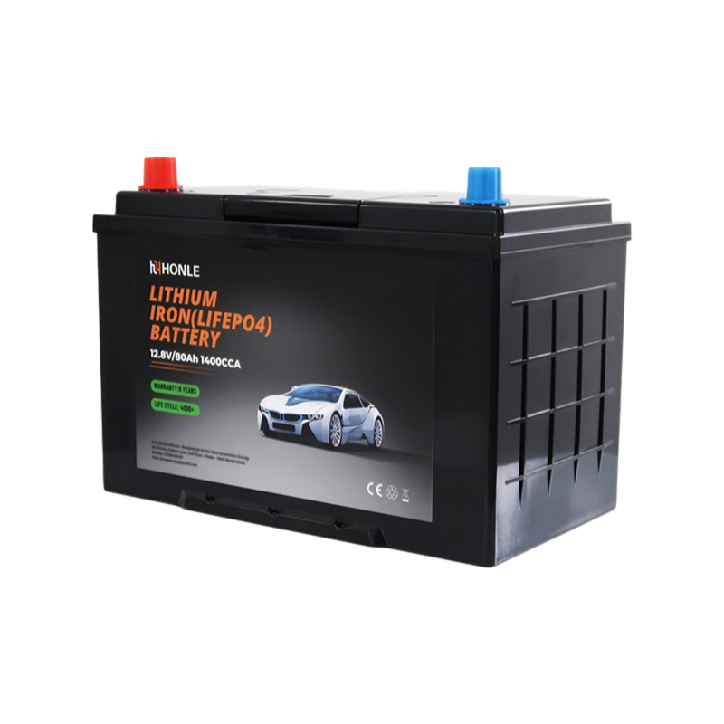 Module au lithium léger à cycle profond de batterie LiFePO4 HLE 12,8 V 80 Ah pour les véhicules marins et petits véhicules électriques Module au lithium léger à cycle profond de batterie LiFePO4 HLE 12,8 V 80 Ah pour les véhicules marins et petits véhicules électriques