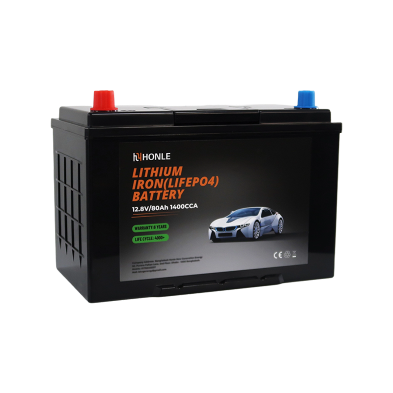 Module au lithium léger à cycle profond de batterie LiFePO4 HLE 12,8 V 80 Ah pour les véhicules marins et petits véhicules électriques Module au lithium léger à cycle profond de batterie LiFePO4 HLE 12,8 V 80 Ah pour les véhicules marins et petits véhicules électriques