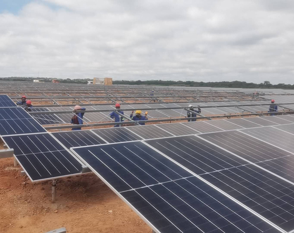 Projet de ferme photovoltaïque intégrée